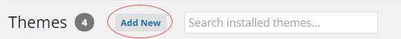 adding new theme in wordpress admin