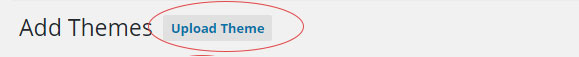 upload new theme in wordpress admin