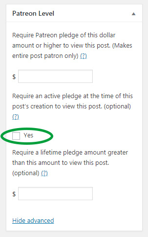 Require active membership